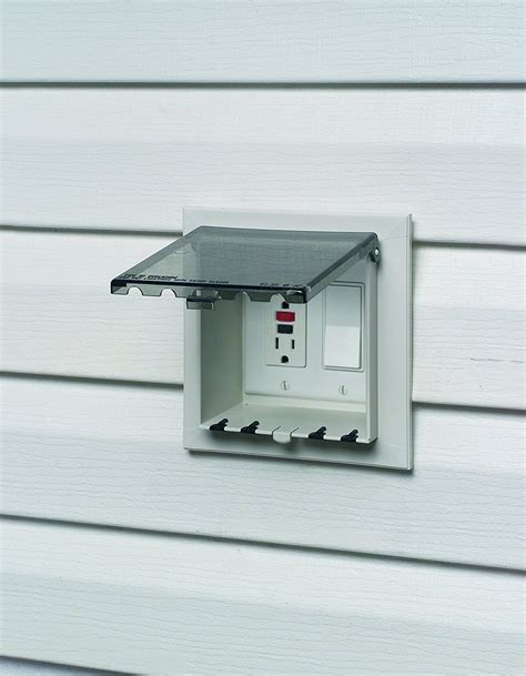 attach electrical box to vinyl siding sigma|electrical box for vinyl siding.